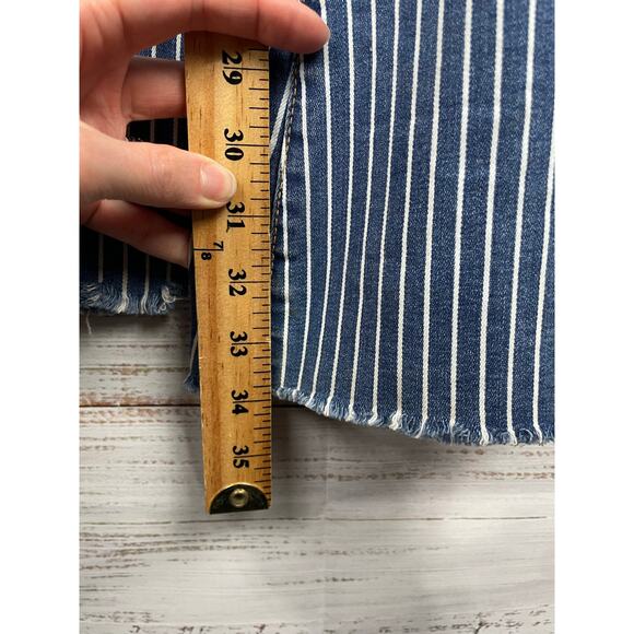 Judy Blue Super Flare High Rise Jean Pinestripe 28 Western Boho Hippie JB88230 - Picture 8 of 10